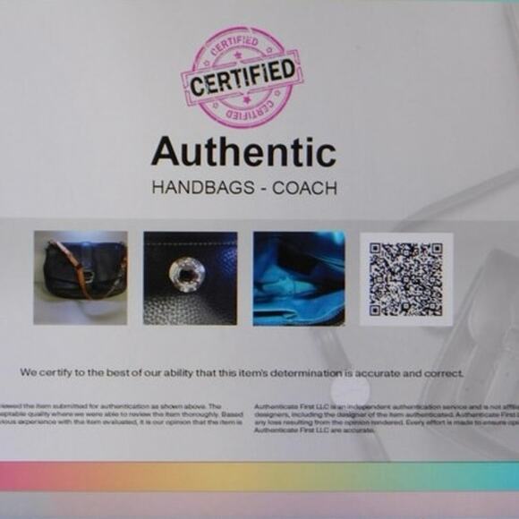 Authentic Coach Black Leather Buckle Flap Shoulder Bag - Picture 8 of 8